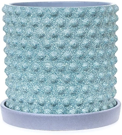 Горшок бетонный драже зеленый D15 c2