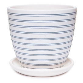 Горшок керамический Саксония белый D21 H19