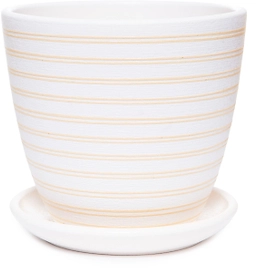 Горшок керамический Саксония бежевый D12 H11