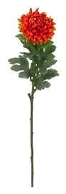 Искусственный цветок хризантема 68 см оранжевая