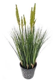 Искусственное травянистое растение 58 см зеленое в горшке