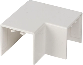 Поворот EKF PROxima белый 25х25 мм