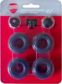 Присоединительный набор Royal Thermo 1/2 дюйма черный