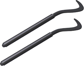 Комплект кронштейнов Royal Thermo с дюбелями 7,2х170 мм черный