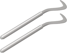 Комплект кронштейнов Royal Thermo с дюбелями 7,2х170 мм серебристый