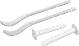 Комплект кронштейнов Royal Thermo с дюбелями 7,2х170 мм белый