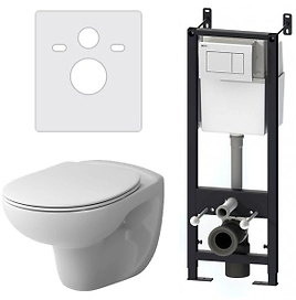 Комплект инсталляции с подвесным унитазом с сиденьем микролифт Damixa Willow