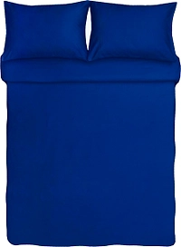 Комплект постельного белья Seta сатин двуспальный синий