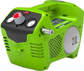 Компрессор аккумуляторный Greenworks G24AC 2 л 24В без АКБ и З/У