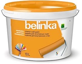 Краска интерьерная Belinka моющаяся B3 прозрачная матовая 9,3 л
