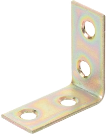 Уголок крепежный равносторонний kur 80х20х4 мм