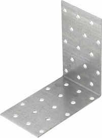 Уголок крепежный перфорированный равносторонний kur 80х40х2 мм