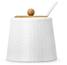 Сахарница фарфоровая с ложкой ATMOSPHERE Factura