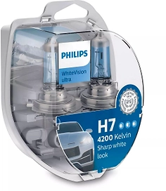 Лампа галогенная автомобильная Philips ULTRA H7 12В 55Вт 2 шт