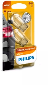 Лампа накаливания автомобильная Philips VISION W21W 12В 2 шт