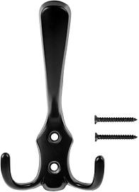 Мебельный крючок KERRON Hooks KR 0050 BL трехрожковый, матовый черный