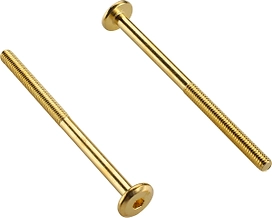 Винт мебельный с плоской головой латунированный М 6 х 90 мм 14 шт