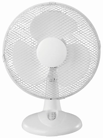 Вентилятор настольный 30 см 40 Вт белый