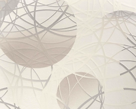 Виниловые обои Elysium Круги 93511 серые 0,53х10 м