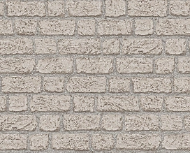 Виниловые обои BelVinil Кладка 61 бежевые 1,06х10 м