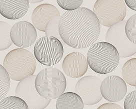 Виниловые обои BelVinil Шары 0329-12 серые 1,06х10 м