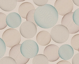 Виниловые обои BelVinil Шары 0329-62 коричневые 1,06х10 м