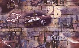 Виниловые обои HomeColor Pulse HC71616-86 1,06x10,05 м коричневый