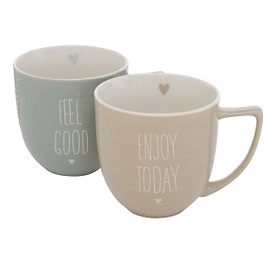 Кружка фарфоровая Amber в ассортименте 330 мл