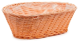 Поднос ротанг оранжевый 30x20x9,5 см