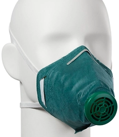 Полумаска фильтрующая ИСТОК У-2К FFP1 с клапаном зеленая