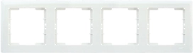 Рамка IEK BOLERO РГ-4-ББ 4 поста белый