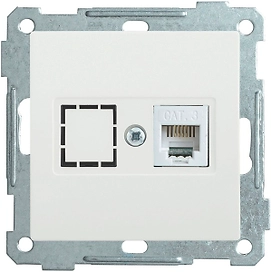 Розетка IEK BOLERO РТ12-1-Б белый