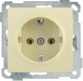 Розетка IEK BOLERO РС11-1-0-Б кремовый 