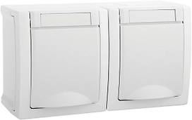 Розетка силовая Panasonic Pacific зазем. крыш. IP54 белый WPTC48002WH-RU