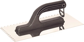 Кельма зубчатая ИНТЕК 130х270 мм зуб 6х6 мм