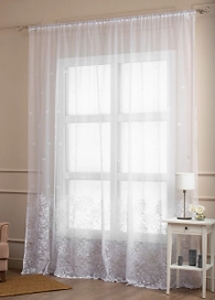 Штора тюлевая Amore Mio жаккардовая 270x300 см 1 шт белая