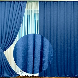 Штора Belezza Тергалет 135х260 см 2 шт синяя
