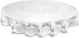 Скатерть Towa Dia rose белая ПВХ 152 см