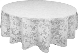 Скатерть Towa Flower белая ПВХ 177 см
