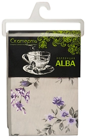 Скатерть Protec Textil Alba Вальс цветов фиолетовая 140х180 см