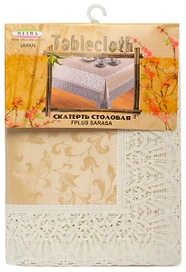 Скатерть MEIWA FPLUS-PLAIN SARASA бежевая ПВХ 122х152 см