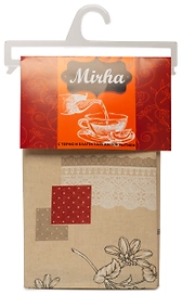 Скатерть Mori Mirha рандеву бежевая 140х120 см