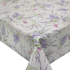 Клеенка Mori Mirha ВИОЛЕТТА белая 140 см