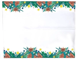 Скатерть новогодняя шишки габардин 150х200 см