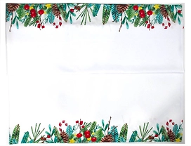 Скатерть новогодняя ягоды габардин 150х200 см