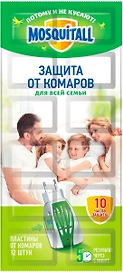 Пластина для фумигатора от комаров Mosquitall Защита для всей семьи 12 шт