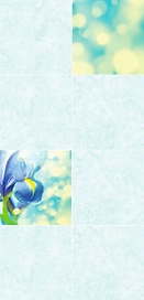 Панель ПВХ листовая Флер блю 250х2700х8 мм