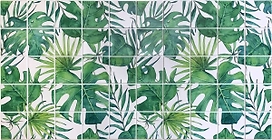 Панель ПВХ листовая Монстера 484х964х3 мм