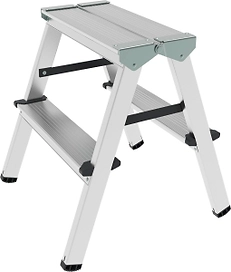 Стремянка алюминиевая двухсторонняя Новая Высота 2х2 ступени