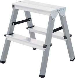 Стремянка двухсторонняя стальная с алюмин. ступенями Новая Высота 2х2 ступени